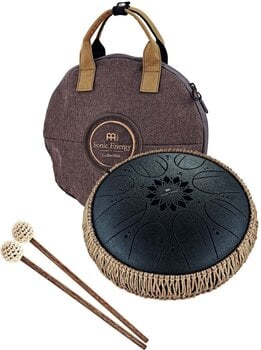 Tongue Drum Meinl Medium Octave Steel 10" B Minor 432Hz Black Tongue Drum - 3