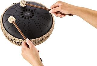 Tongue Drum Meinl Medium Octave Steel 10" B Minor 432Hz Black Tongue Drum - 4