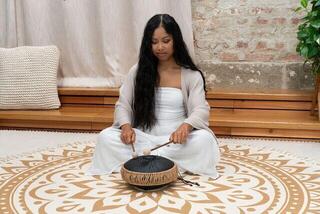 Tongue Drum Meinl Medium Octave Steel 10" B Minor 432Hz Black Tongue Drum - 5