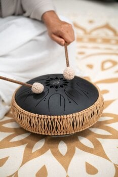 Tongue Drum Meinl Medium Octave Steel 10" B Minor 432Hz Black Tongue Drum - 7