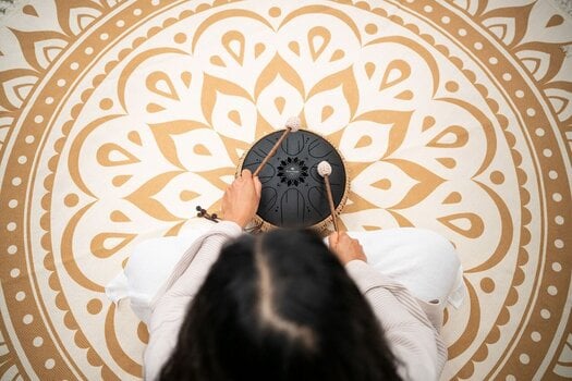 Tongue Drum Meinl Medium Octave Steel 10" B Minor 432Hz Black Tongue Drum - 9