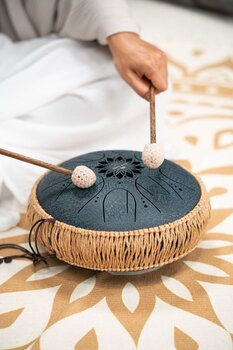 Tongue Drum Meinl Medium Octave Steel 10" C Minor 432Hz Navy Blue Tongue Drum - 7