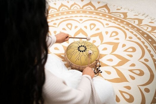 Tongue Drum Meinl Medium Octave Steel 10" C Major 432Hz Gold Tongue Drum - 7