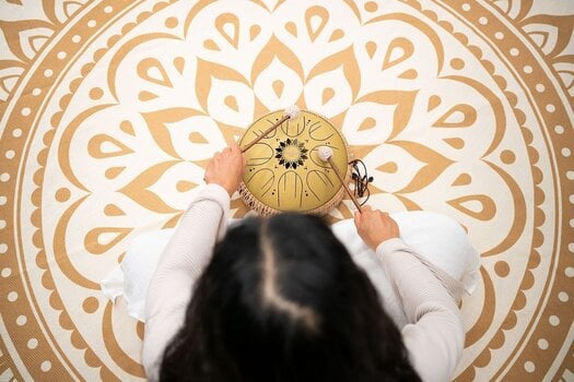 Tongue Drum Meinl Medium Octave Steel 10" C Major 432Hz Gold Tongue Drum - 8