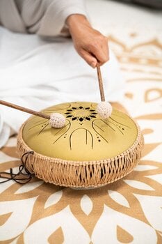 Tongue Drum Meinl Medium Octave Steel 10" C Major 432Hz Gold Tongue Drum - 12