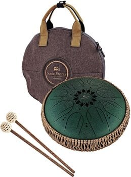 Tongue Drum Meinl Medium Octave Steel 10" F# Minor 432Hz Dark Green Tongue Drum - 3