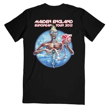 T-shirt Iron Maiden Euro Tour (Back Print) Black L T-shirt - 2