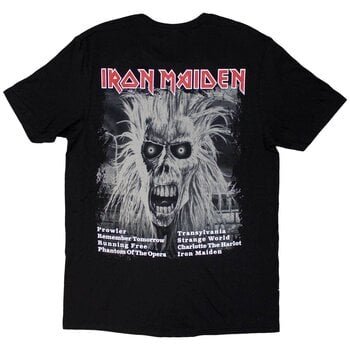 T-Shirt Iron Maiden First Album Track list V.3 (Back Print) Black L T-Shirt - 2