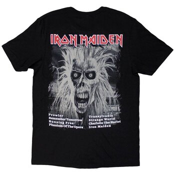 T-Shirt Iron Maiden First Album Track list V.3 (Back Print) Black 2XL T-Shirt - 2