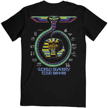 T-shirt Iron Maiden World Slavery Tour '84 - '85 (Back Print) Black L T-shirt - 2