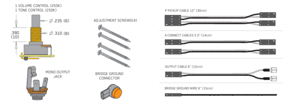 Bass Pick-Up EMG Geezer Butler PHZ Black Bass Pick-Up - 2