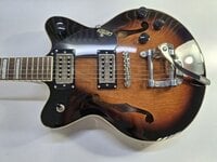 Gretsch G2655T Streamliner CB JR DC LRL Brownstone Guitare semi-acoustique