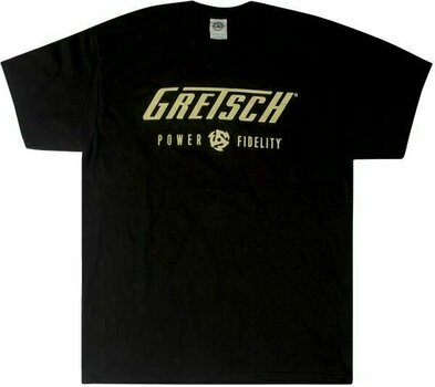 T-Shirt Gretsch T-Shirt Power & Fidelity Logo Black L - 3