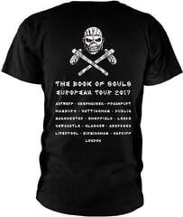 T-shirt Iron Maiden Axe Eddie Book of Souls European Tour V.2 (Back Print) Black XL T-shirt - 1