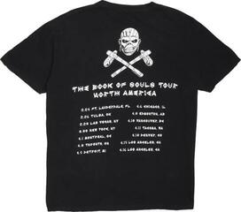 T-shirt Iron Maiden The Book of Souls European Tour V.1 (Back Print) Black L T-shirt - 1