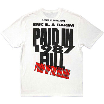 T-shirt Eric B & Rakim Pump Up The Volume (Back Print) White XL T-shirt - 2