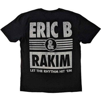 T-särk Eric B & Rakim Let The Rhythm Begin (Back Print) Black XL T-särk - 2