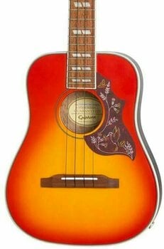 Tenorové ukulele Epiphone Hummingbird A/E Tenorové ukulele Faded Cherry Burst - 4
