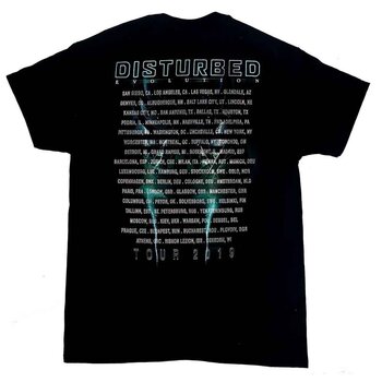 T-shirt Disturbed Apocalypse Date back (Back Print & Ex-Tour) Black S T-shirt - 2
