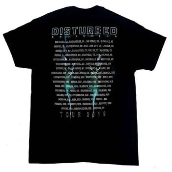 T-Shirt Disturbed Apocalypse Date back (Back Print & Ex-Tour) Black 2XL T-Shirt - 2