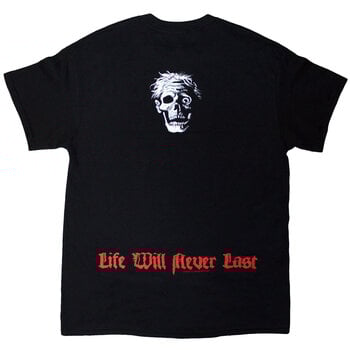 T-shirt Death Life Will Never Last (Back Print) Black XL T-shirt - 2