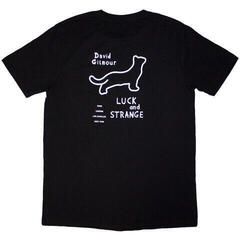 T-Shirt David Gilmour Luck & Strange Black Cat Strat (Back Print & Ex-Tour) Black L T-Shirt - 1