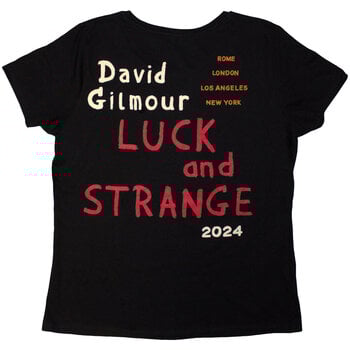 T-särk David Gilmour Luck & Strange Stage Shot (Back Print & Ex-Tour) Black M Naiste T-särk - 2
