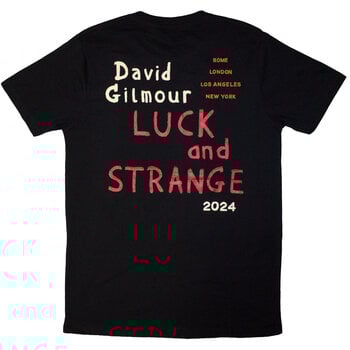 T-Shirt David Gilmour Luck & Strange Stage Shot (Back Print & Ex-Tour) Black L T-Shirt - 2