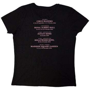 T-shirt David Gilmour Luck & Strange London (Back Print & Ex-Tour) Black XL Feminino T-shirt - 2