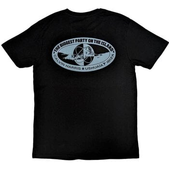 T-Shirt Calvin Harris Biggest Party (Back Print & Ex-Tour) Black 2XL T-Shirt - 2