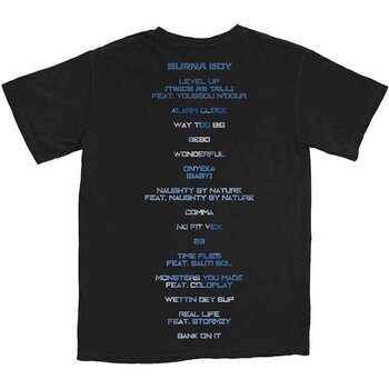 Πουκάμισο Burna Boy Album Tracks (Back Print) Black 2XL Πουκάμισο - 2