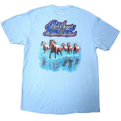 T-shirt Bob Seger Horses (Back Print) Light Blue 2XL T-shirt - 1