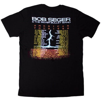 T-shirt Bob Seger Tour '86 (Back Print) Black 2XL T-shirt - 2
