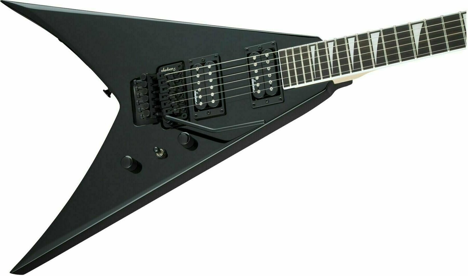 Jackson JS32 Gloss Black ケリーキングEMGピックアップ Jackson JS Series King V JS32 - Gloss Black | Sweetwater