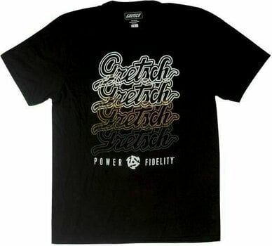 T-shirt Gretsch T-shirt Script Logo Preto L - 4