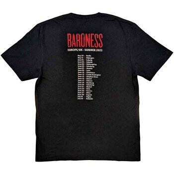 T-Shirt Baroness Razor Bloom (Back Print) Black 2XL T-Shirt - 2