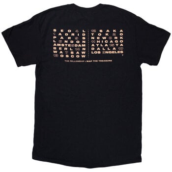 T-Shirt Ateez Fellowship Map The Treasure (Back Print & Ex-Tour) Black L T-Shirt - 2