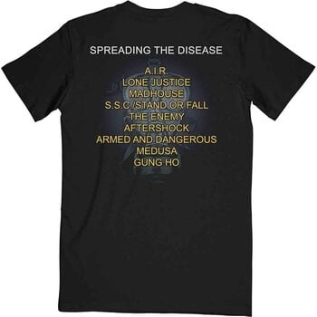 Tricou Anthrax Spreading The Disease Track list (Back Print) Black XL Tricou - 2