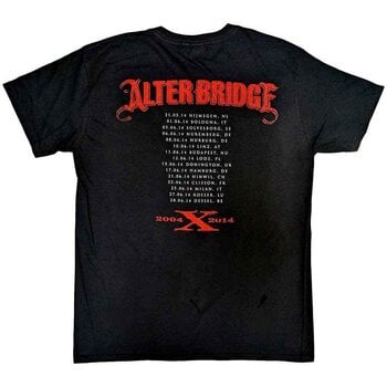 Риза Alter Bridge Fortress 2014 Tour Dates (Back Print) Black S Риза - 2