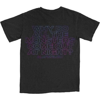 T-Shirt All Time Low Blurry Monster (Back Print) Black L T-Shirt - 2