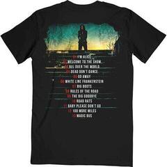 T-shirt Alice Cooper Road Cover Tracklist (Back Print) Black XL T-shirt - 1