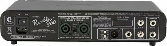 Amplificateur basse à transistors Fender Rumble 800 HD - 3