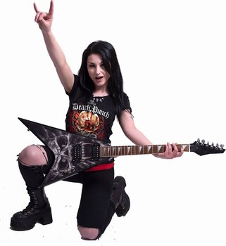 Koszulka Five Finger Death Punch Assassin Ripped Top Black & Red 4XL Damskie Koszulka - 2