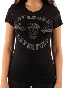 Skjorte Avenged Sevenfold Death Bat (Embellished) Black L Dame Skjorte - 3