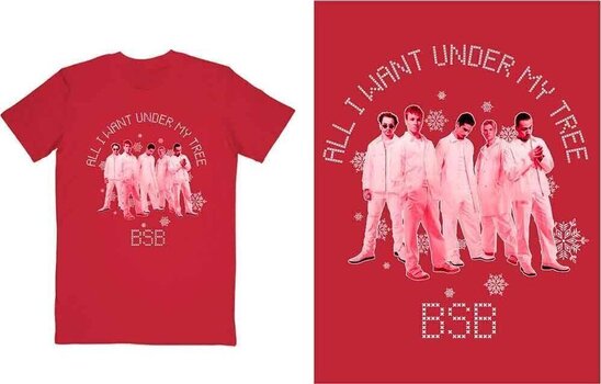 T-shirt Backstreet Boys All I Want Xmas Red 2XL T-shirt - 2