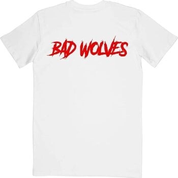 T-shirt Bad Wolves Dear Monsters Eye & Logo (Back Print) White 2XL T-shirt - 2