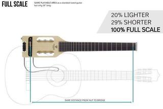 Classical Guitar with Preamp Traveler Guitar Ultra Light Nylon 4/4 Natural Classical Guitar with Preamp - 2