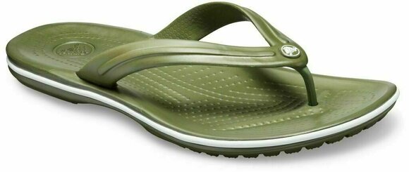Scarpe unisex Crocs Crocband Flip Army Green/White 39-40 - 5