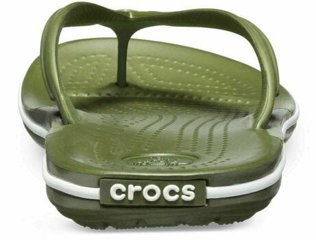 Scarpe unisex Crocs Crocband Flip Army Green/White 39-40 - 6