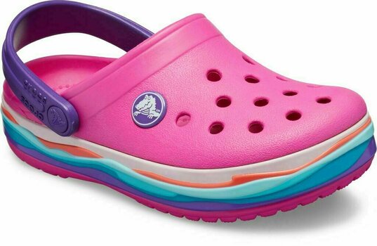 Детски обувки Crocs Kids' Crocband Wavy Band Clog Neon Magenta 24-25 - 5